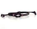 Celtic Knot Leather Bracelet, Dark Brown, Adjustable, Sanibel Style