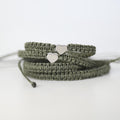 Olive Macrame Family Bracelets Matching Bracelets