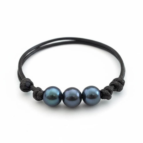 Palm Beach 3 Pearl Anklet Bracelet
