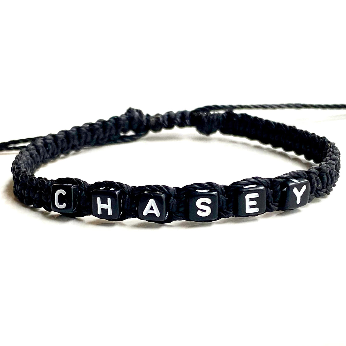For the Active Dad - Initial Macrame Bracelet -