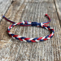 White Red and Blue Bracelet