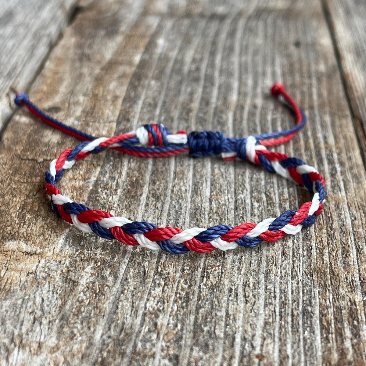 White Red and Blue Bracelet
