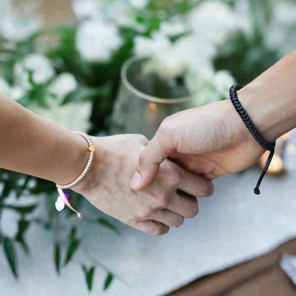 Gold Heart Family Bracelets