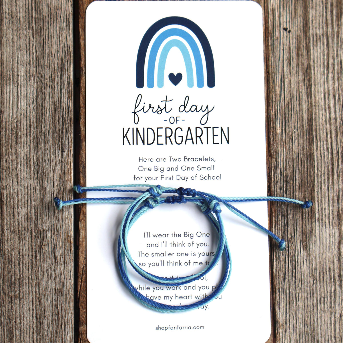 First Day of Kindergarten Matching Bracelets Mommy and Me Bracelets Waterproof