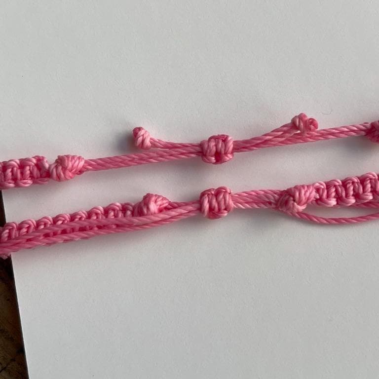 Initials Matching Bracelets Pink Mommy and Me First Day of Kindergarten Waterproof