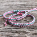 Mommy and Me Pink and Light Blue Bracelets, Mom and Daughter Matching Set