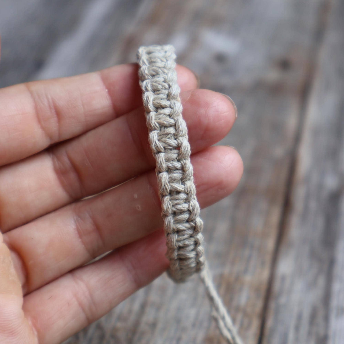 Natural Hemp Macrame Bracelet Eco-friendly