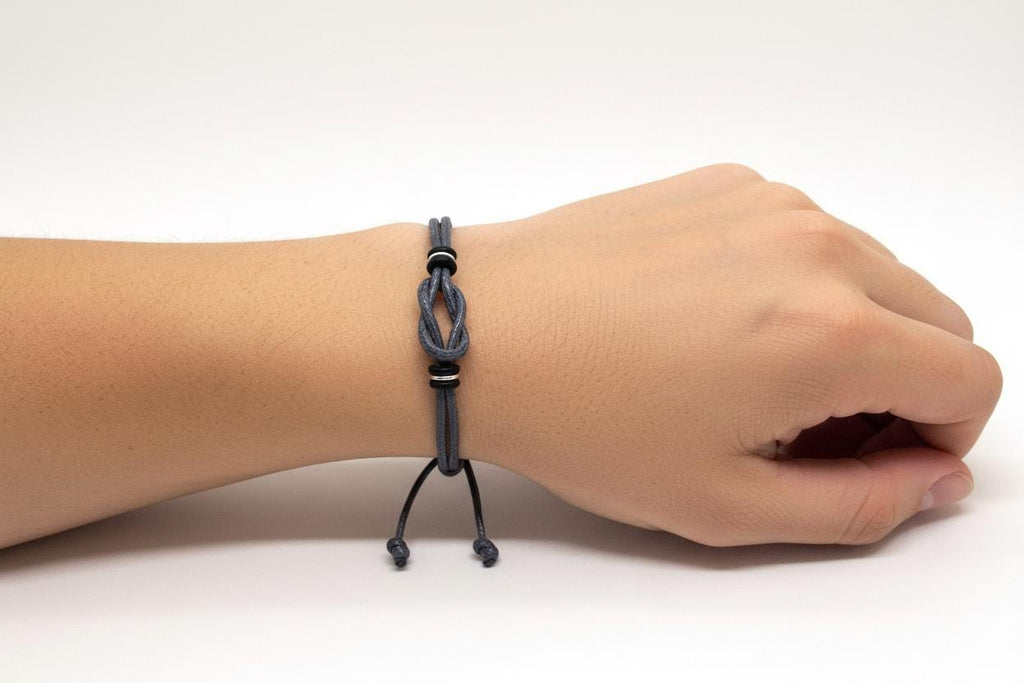 Sanibel Gray Waterproof Family Bracelets, Mommy and Me, Daddy and Me, Mother and Son