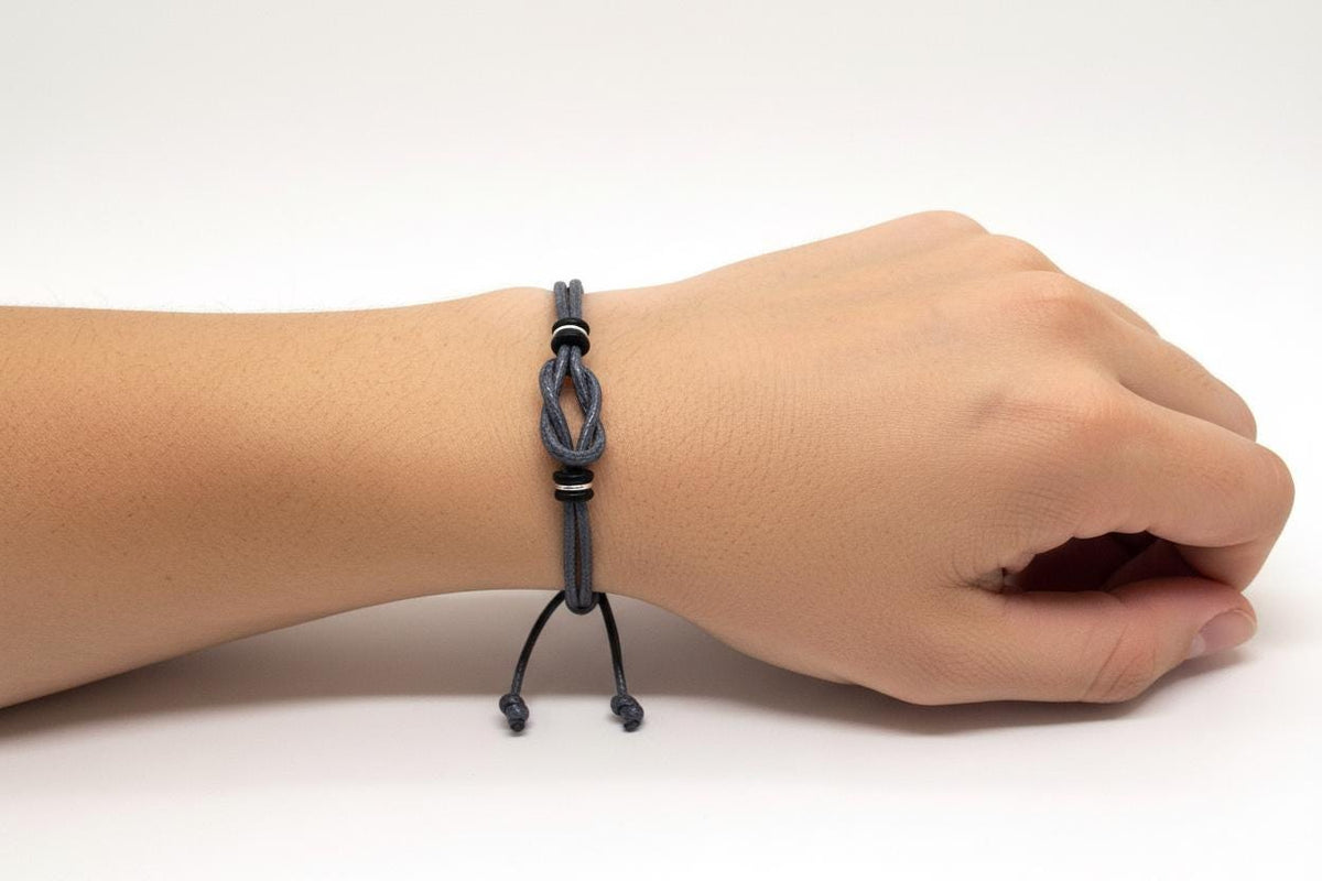Sanibel Gray Waterproof Family Bracelets, Mommy and Me, Daddy and Me, Mother and Son
