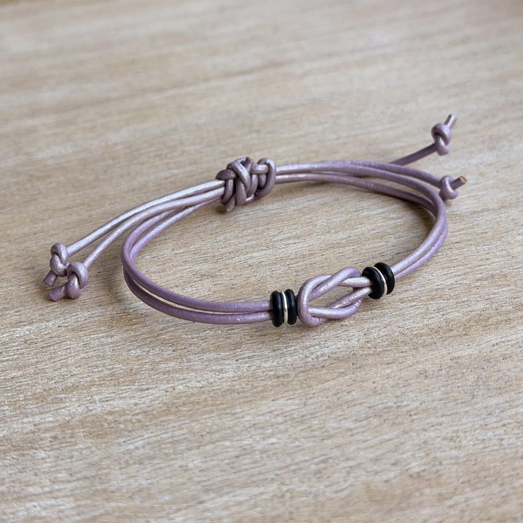 Celtic Knot Leather Bracelet Adjustable