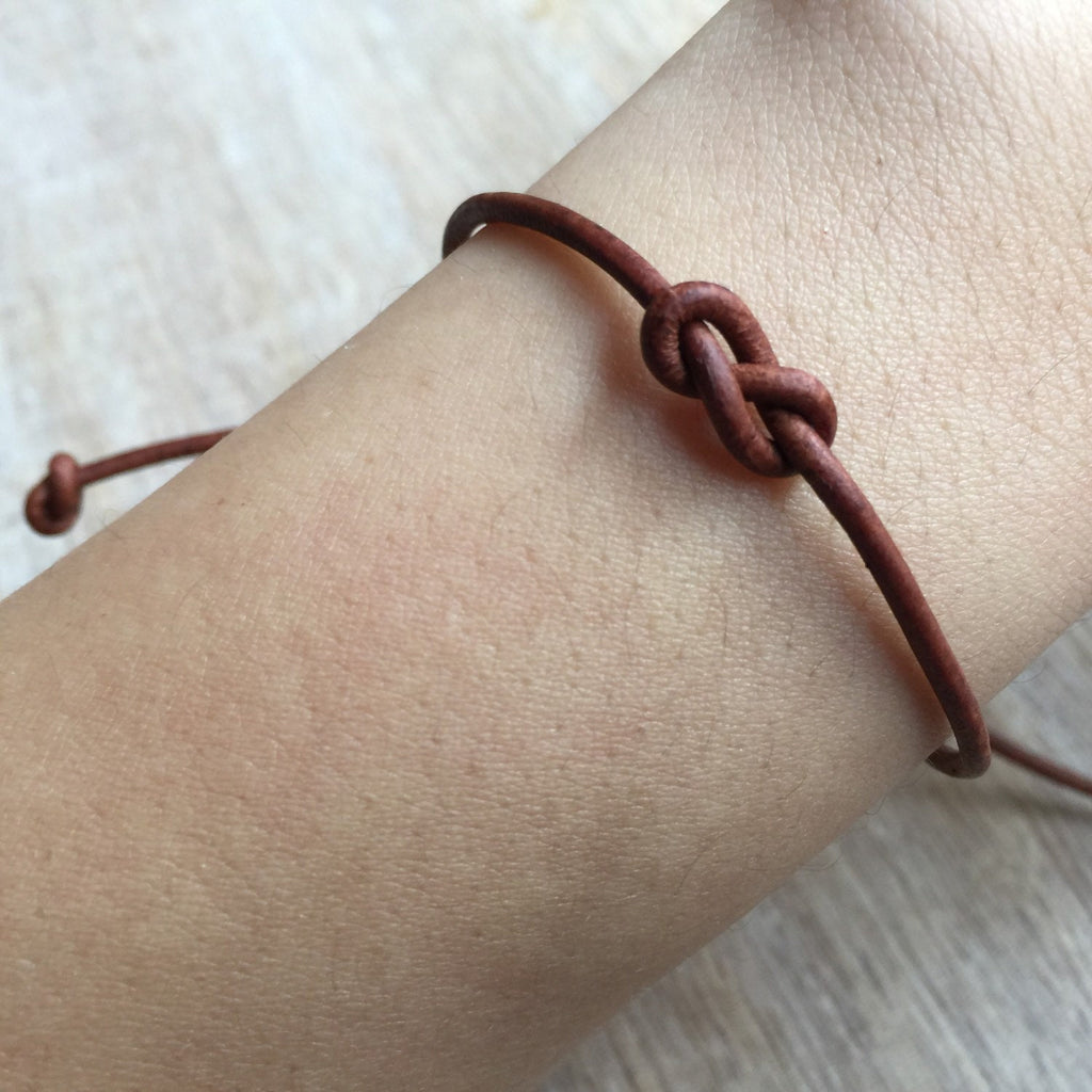 Lovers Key Simple Leather Bracelet