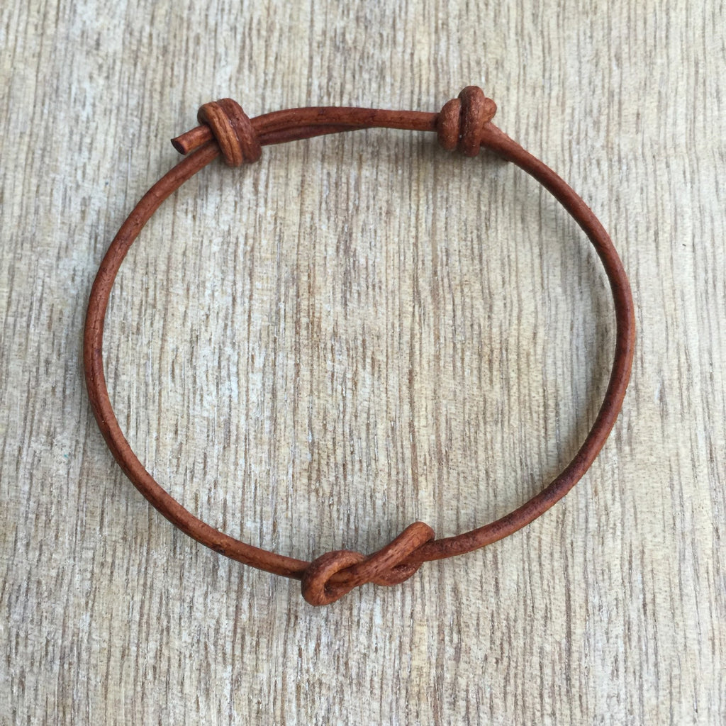 Lovers Key Simple Leather Bracelet