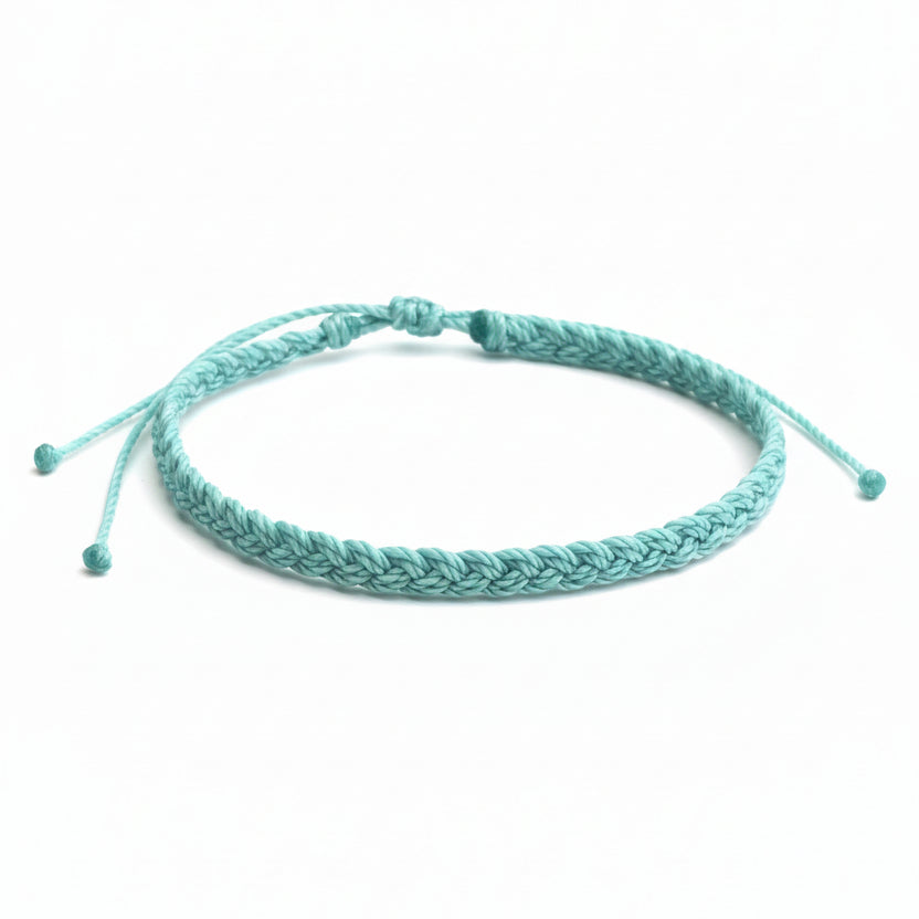 Braided Anklet Bracelet Waterproof Mint