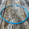 Minimalist light blue choker 1.5mm waterproof adjustable waxed cord many colors