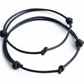 Eglin leather couple bracelets his and hers minimalist matching set adjustable