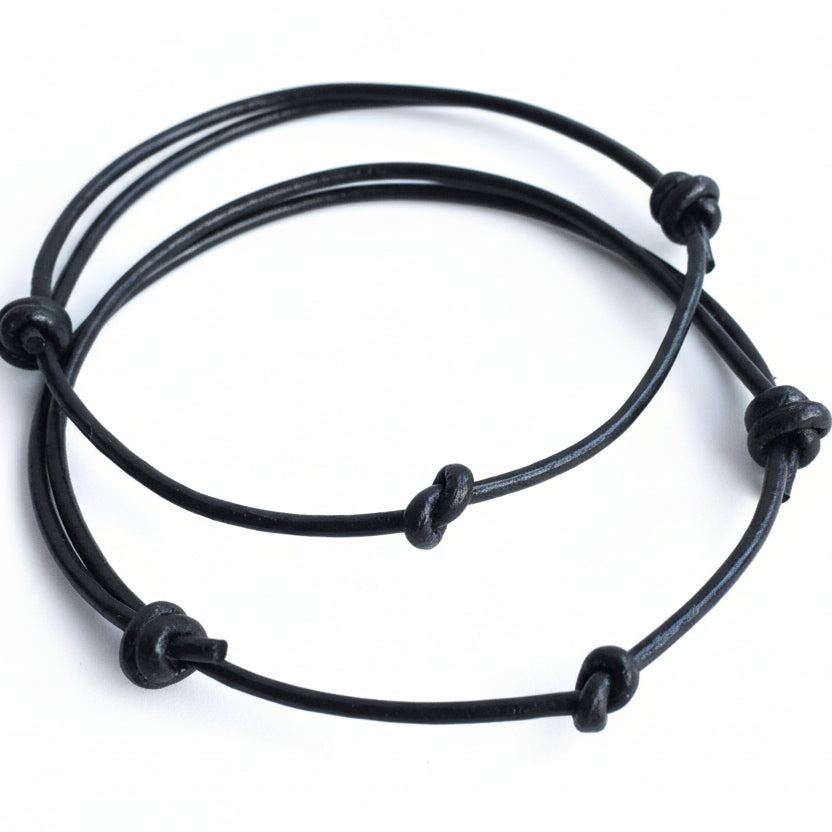 Eglin leather couple bracelets his and hers minimalist matching set adjustable