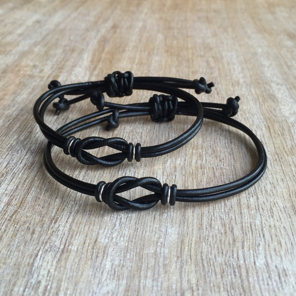 Sanibel Black Couples Bracelet - Fanfarria Handmade Jewelry