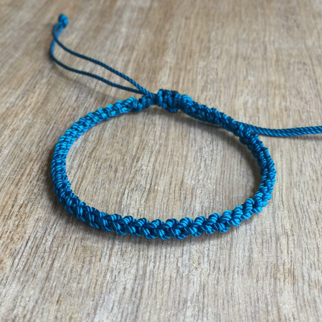 Gator Light Blue Unisex Anklet - Fanfarria Handmade Jewelry