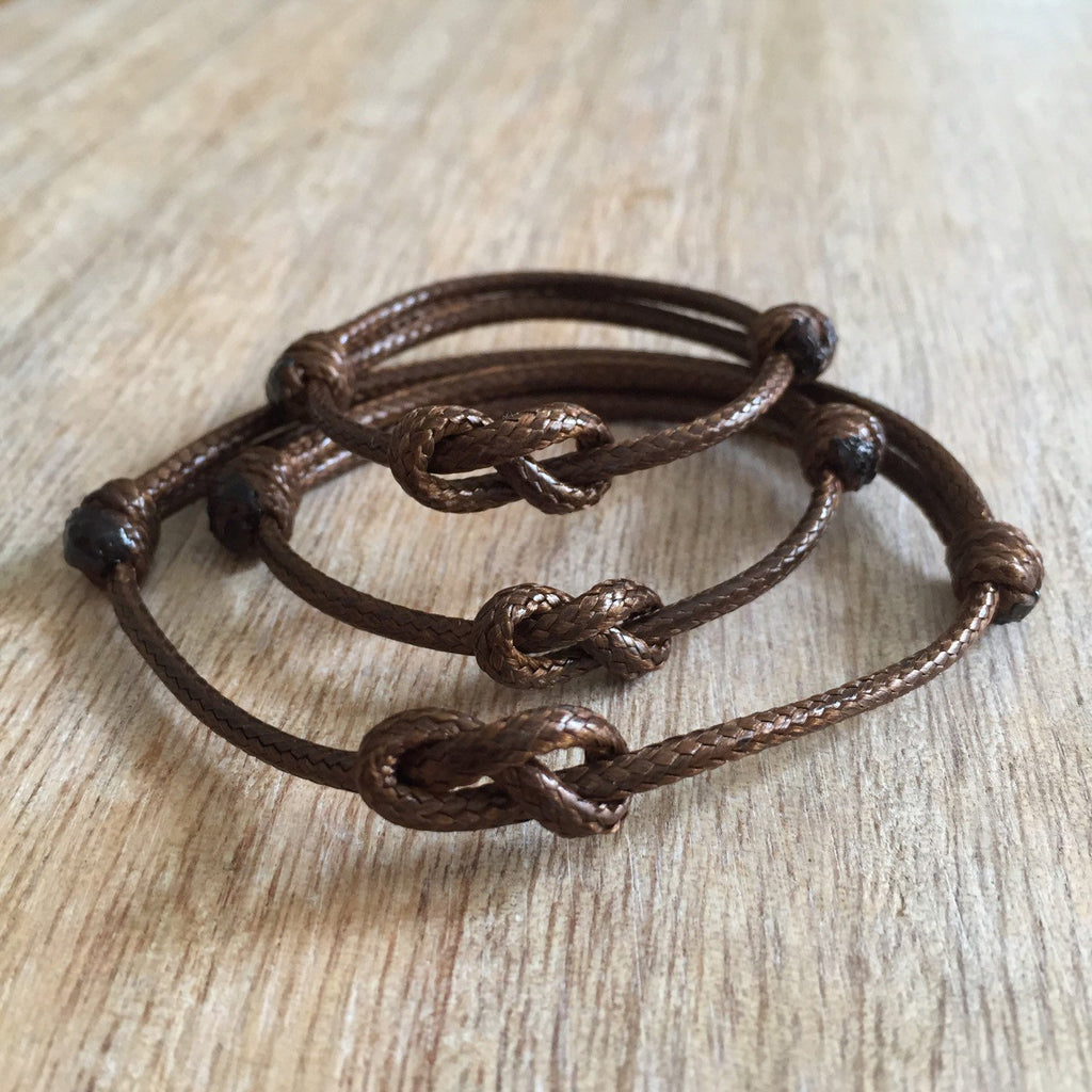 Lovers Key Brown Family bracelets - Fanfarria Handmade Jewelry