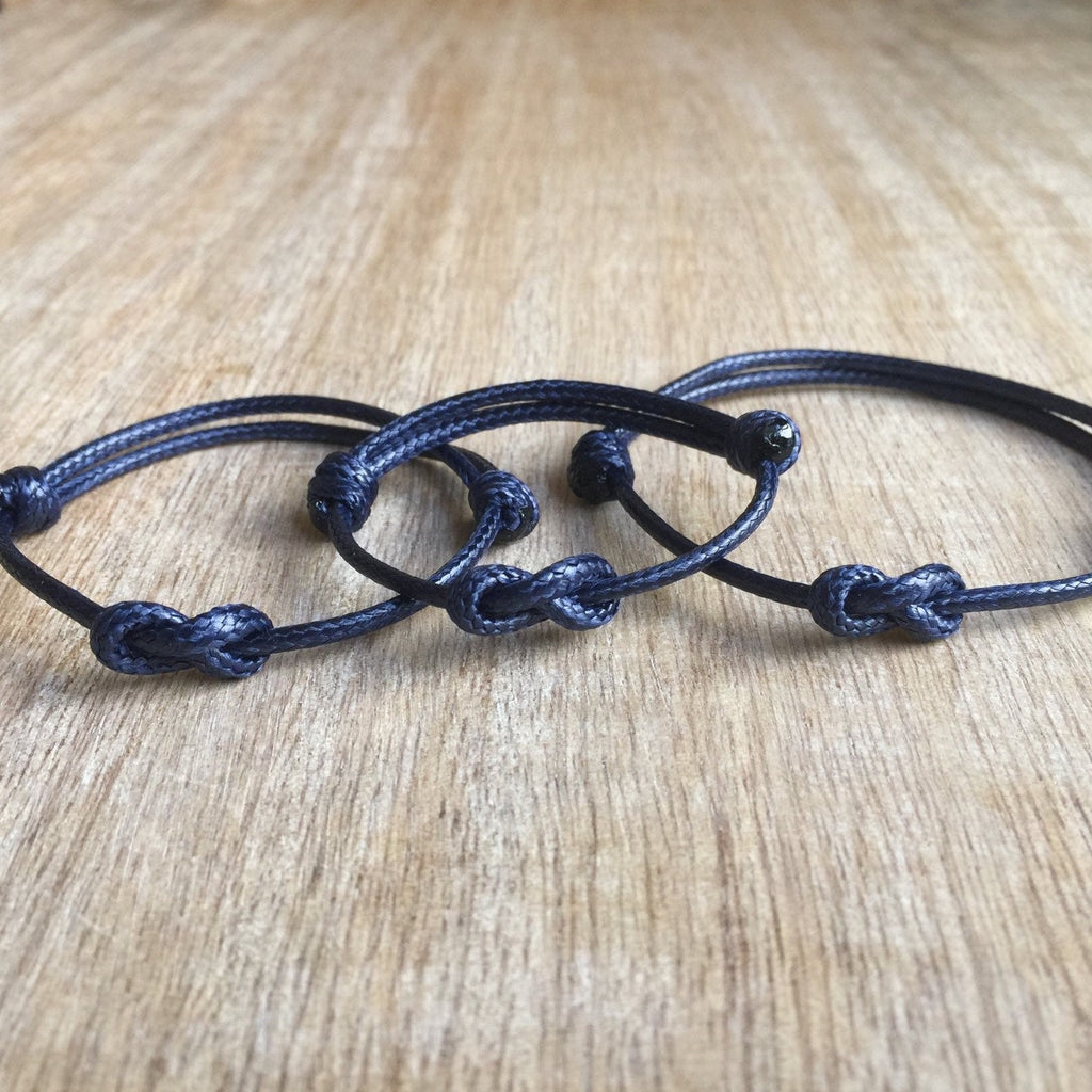 Lovers Key Blue Family Bracelets - Fanfarria Handmade Jewelry