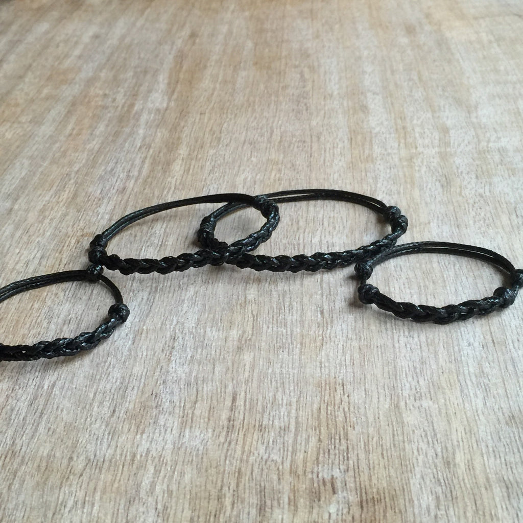 Islamorada II Black Family bracelets - Fanfarria Handmade Jewelry