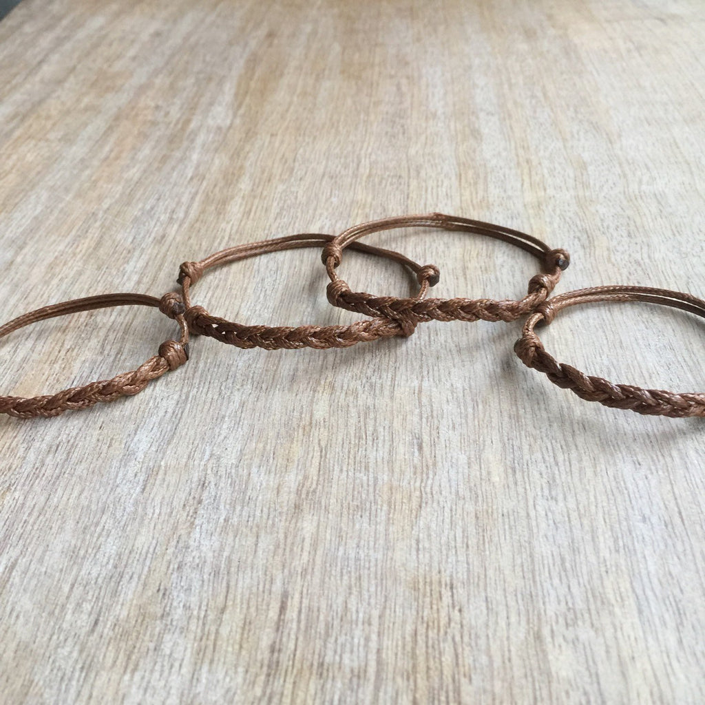 Islamorada II Light Brown Family Bracelets - Fanfarria Handmade Jewelry