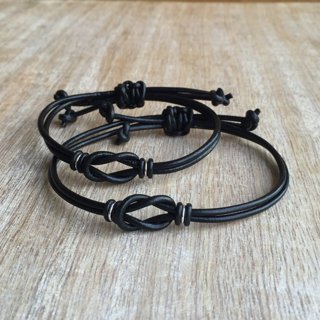 Sanibel Black Couples Bracelet - Fanfarria Handmade Jewelry