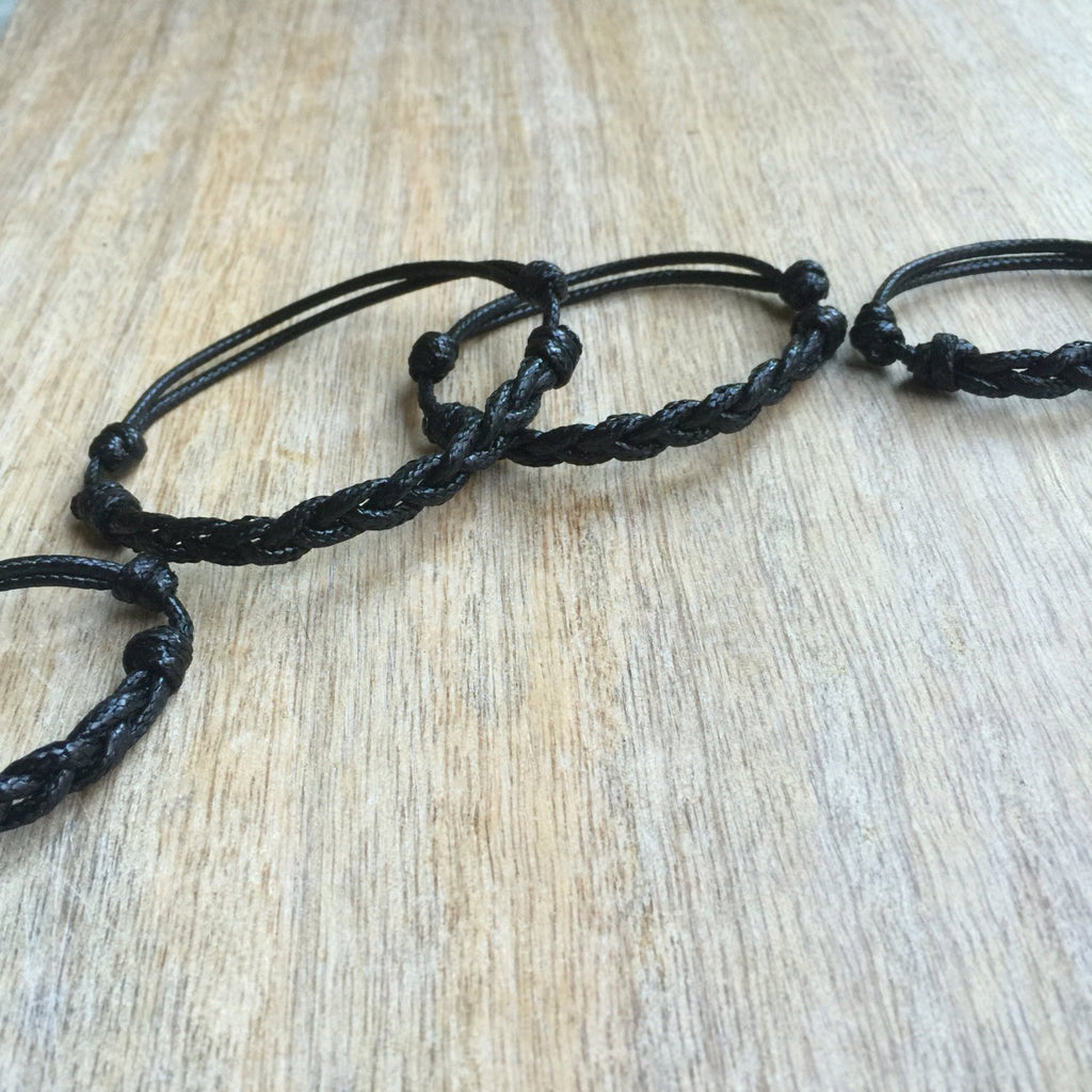 Islamorada, Black Family Bracelets - Fanfarria Handmade Jewelry