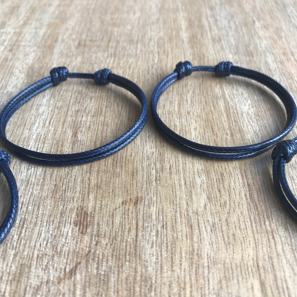 Collins Blue Family Bracelets - Fanfarria Handmade Jewelry