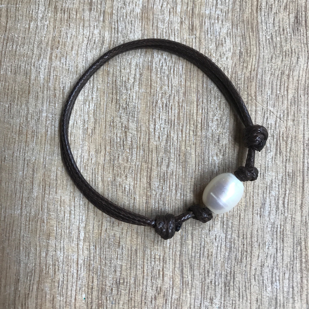 Waterproof Pearl Anklet - Fanfarria Handmade Jewelry