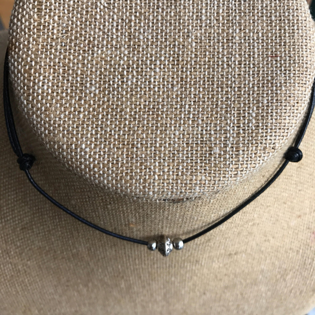 Silver Bead Choker - Fanfarria Handmade Jewelry
