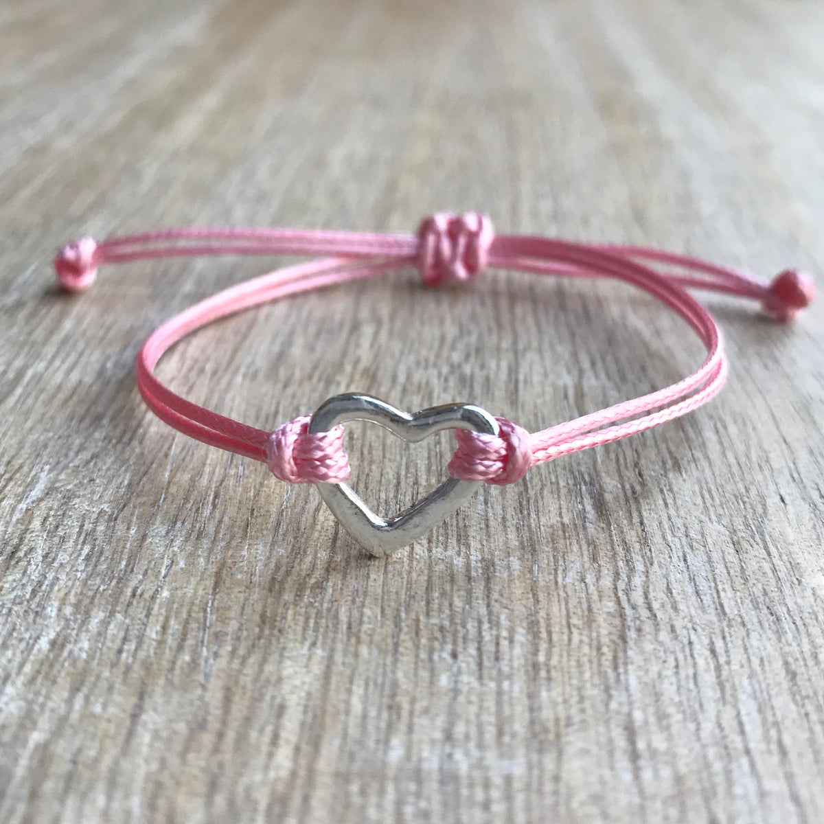 Sterling Silver Heart Bracelet - Fanfarria Handmade Jewelry