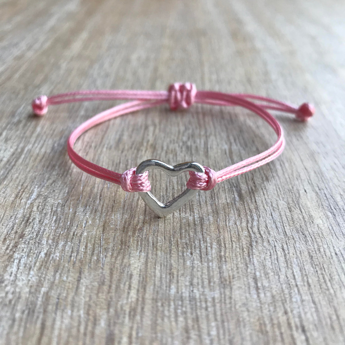Sterling Silver Heart Bracelet - Fanfarria Handmade Jewelry