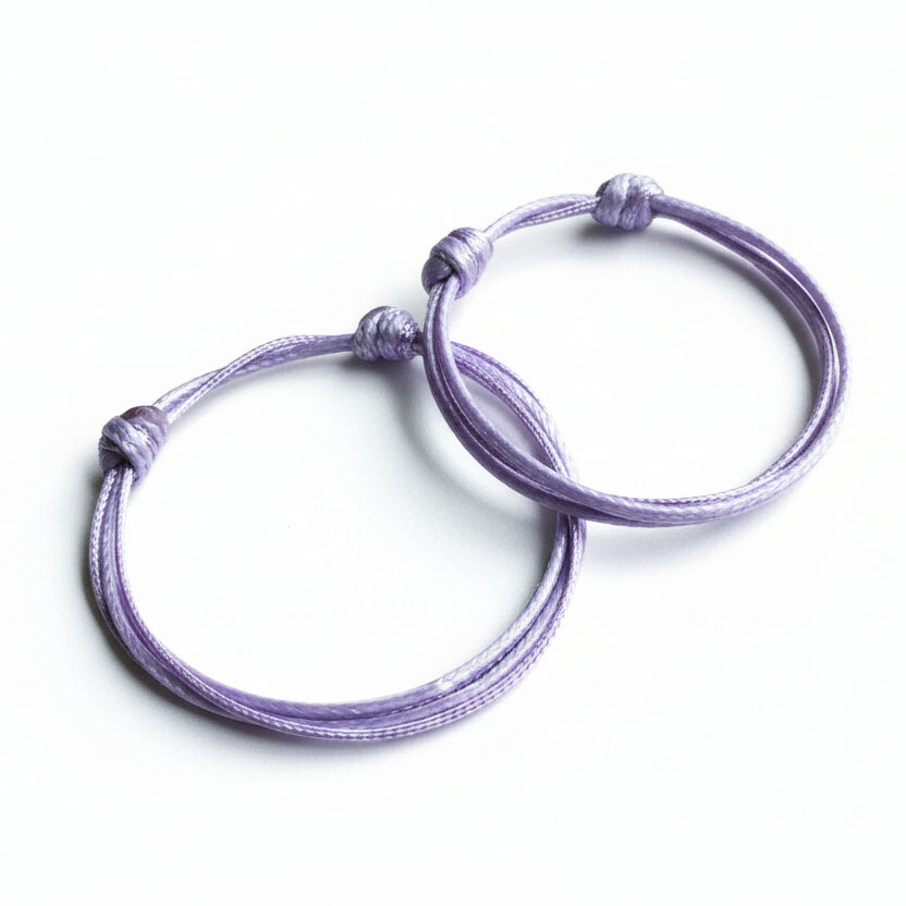 Pinellas Lavender Mommy and Me Bracelets - Fanfarria Handmade Jewelry