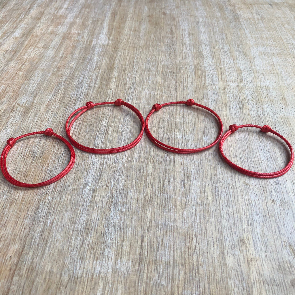 Collins Red Family Bracelets - Fanfarria Handmade Jewelry