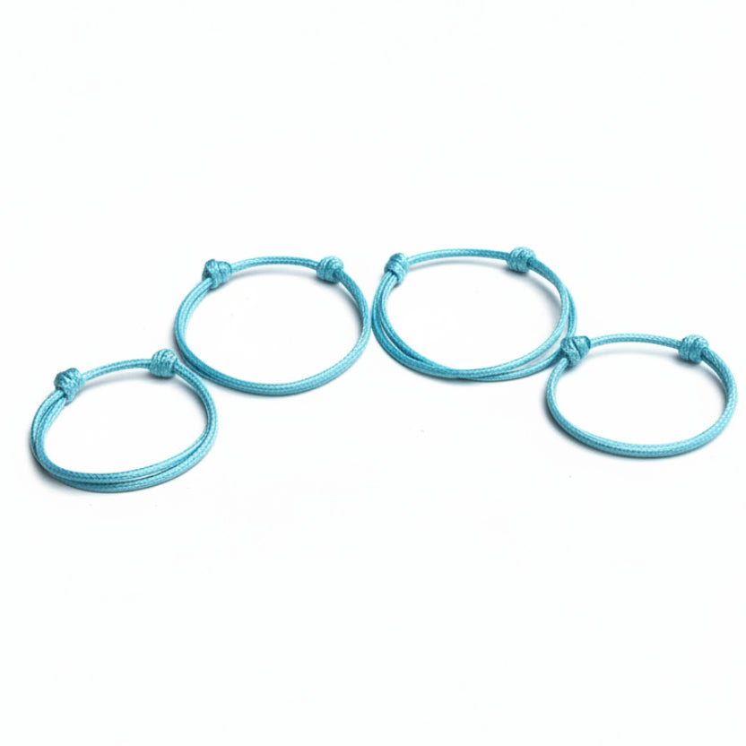 Collins Light Blue Family Bracelets - Fanfarria Handmade Jewelry