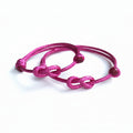 Lovers Key Hot Pink Mommy and Me Bracelets - Fanfarria Handmade Jewelry