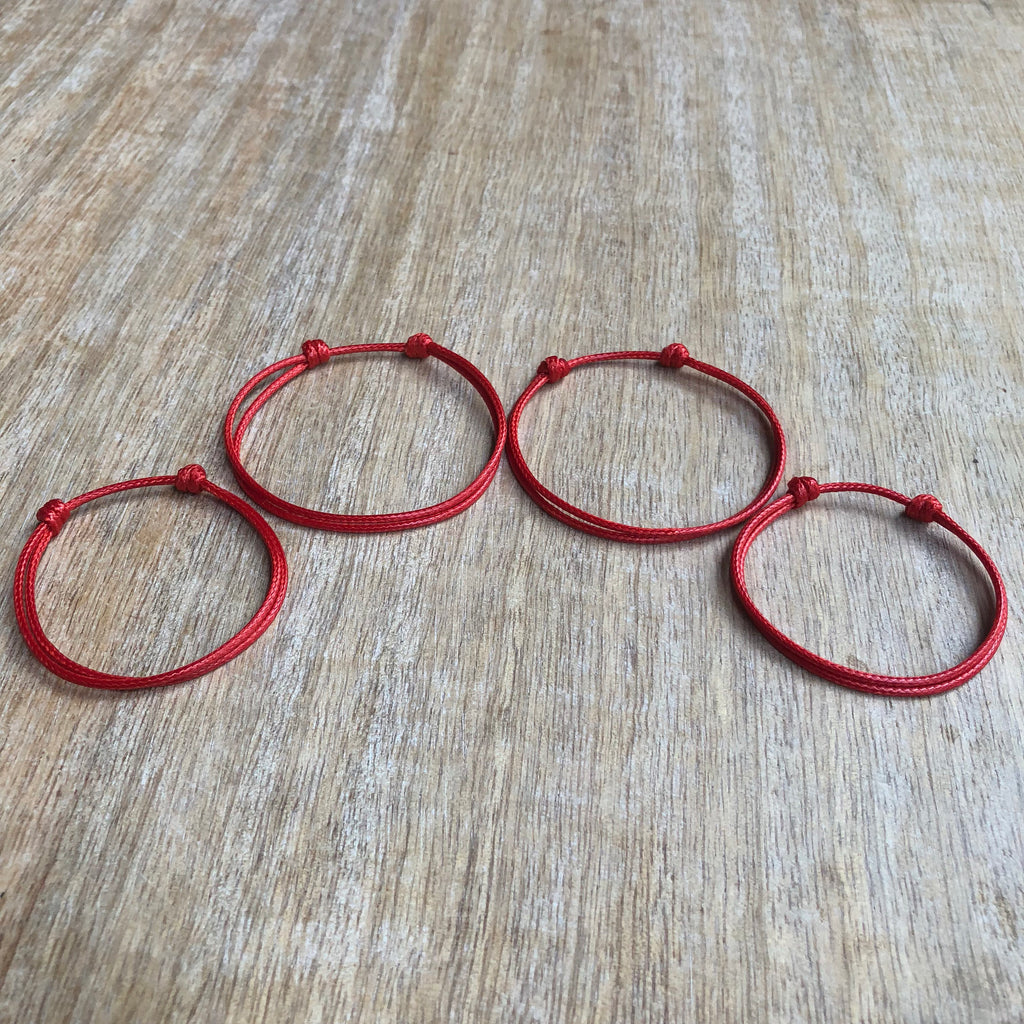 Collins Red Family Bracelets - Fanfarria Handmade Jewelry