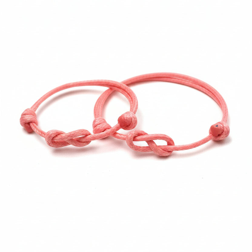 Lovers Key Coral Mommy and Me Bracelets - Fanfarria Handmade Jewelry