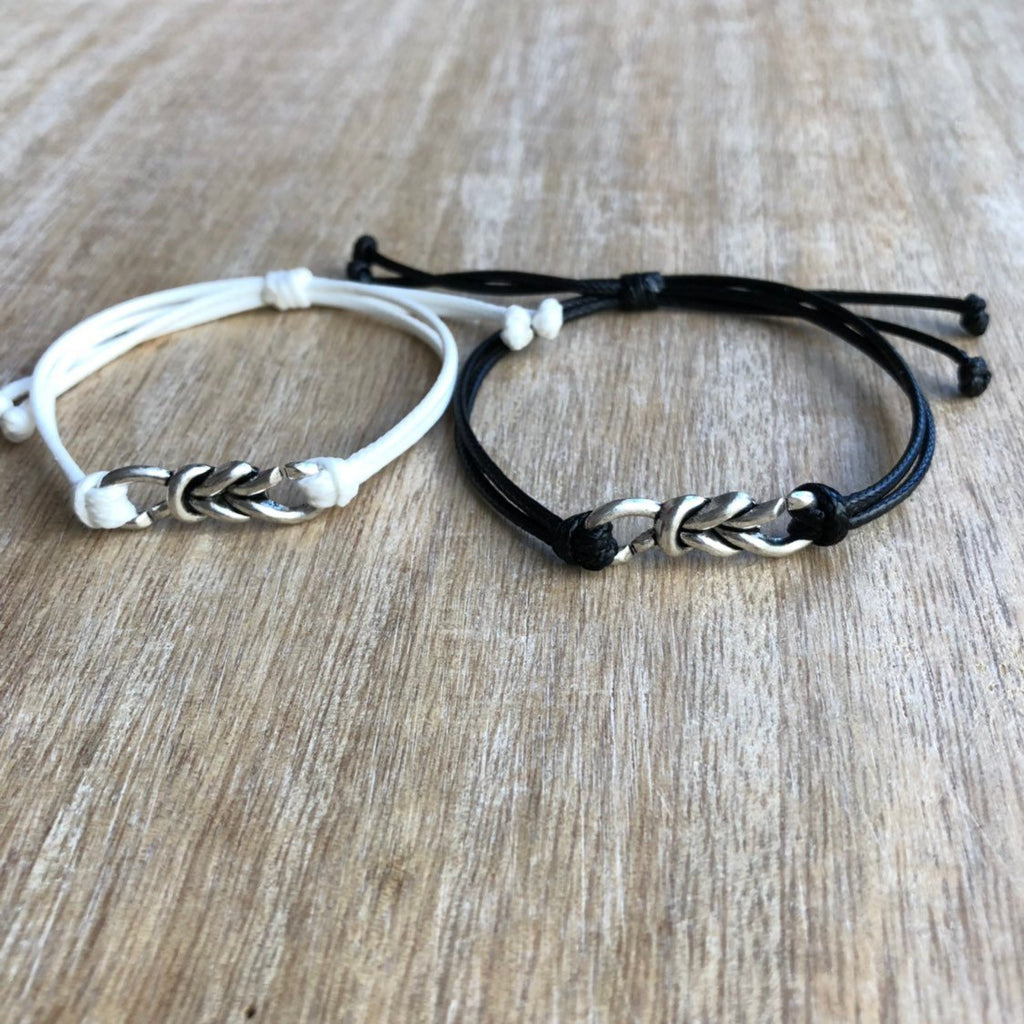 Ponce Inlet Black and White Celtic Knot Couples Set - Fanfarria Handmade Jewelry