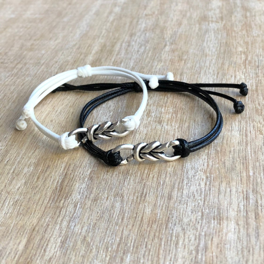 Ponce Inlet Black and White Celtic Knot Couples Set - Fanfarria Handmade Jewelry
