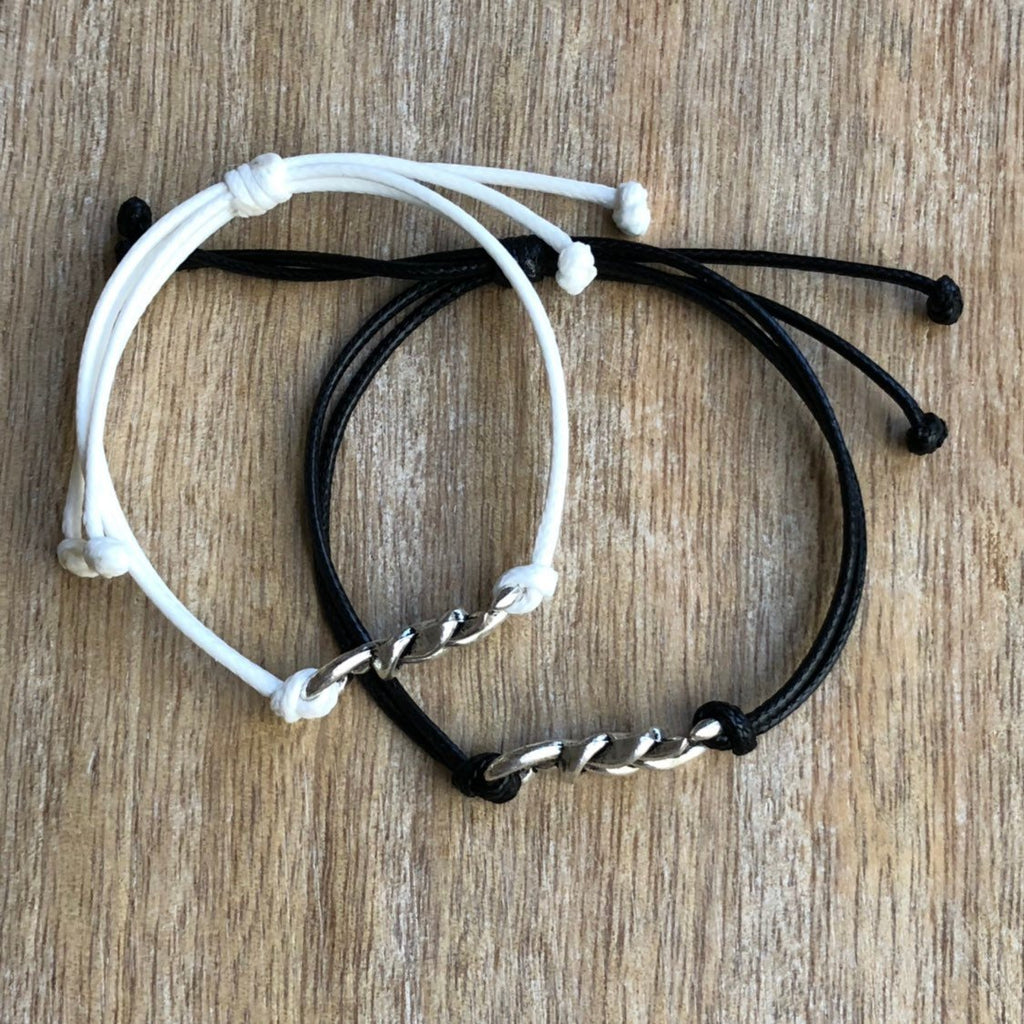 Ponce Inlet Black and White Celtic Knot Couples Set - Fanfarria Handmade Jewelry