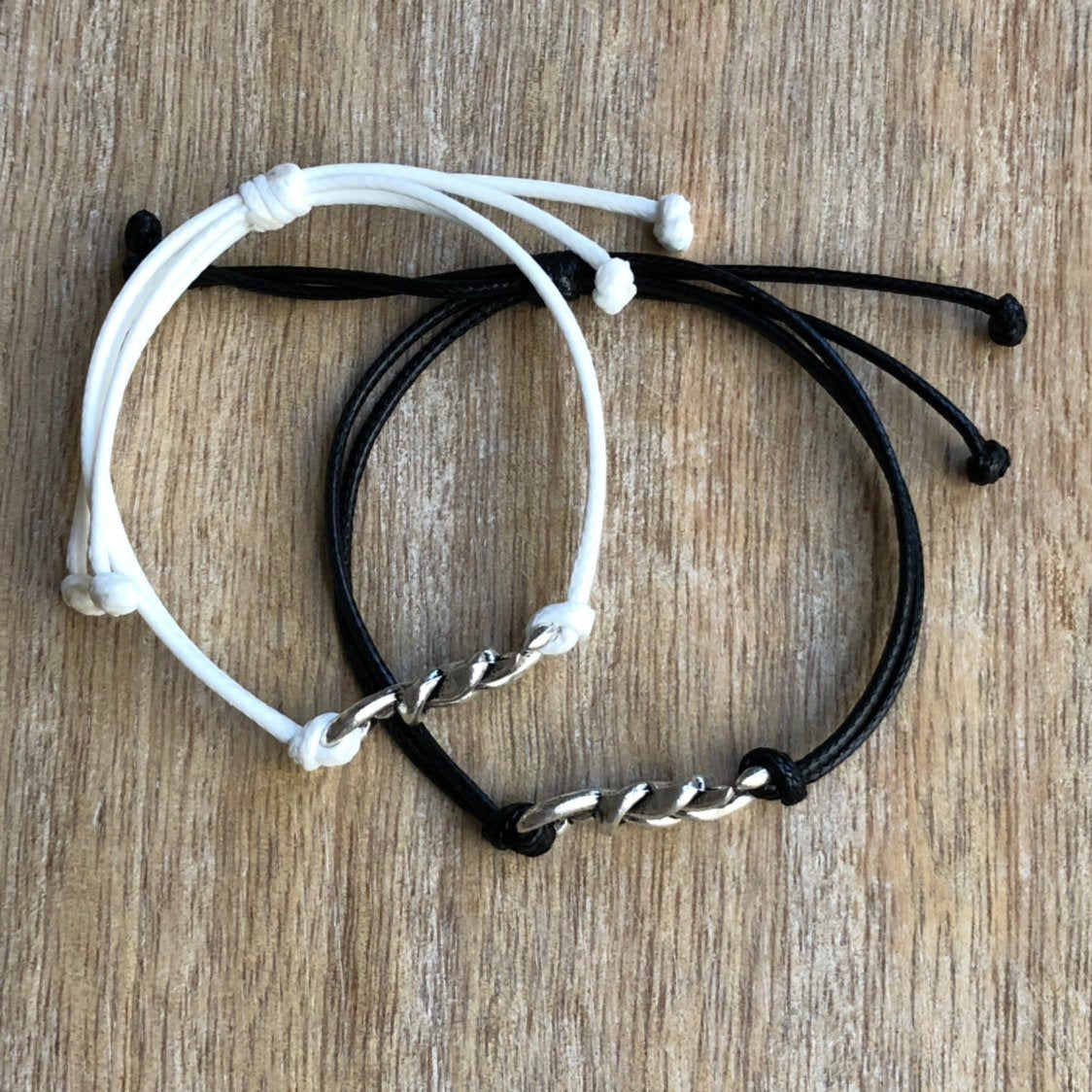 Ponce Inlet Black and White Celtic Knot Couples Set - Fanfarria Handmade Jewelry