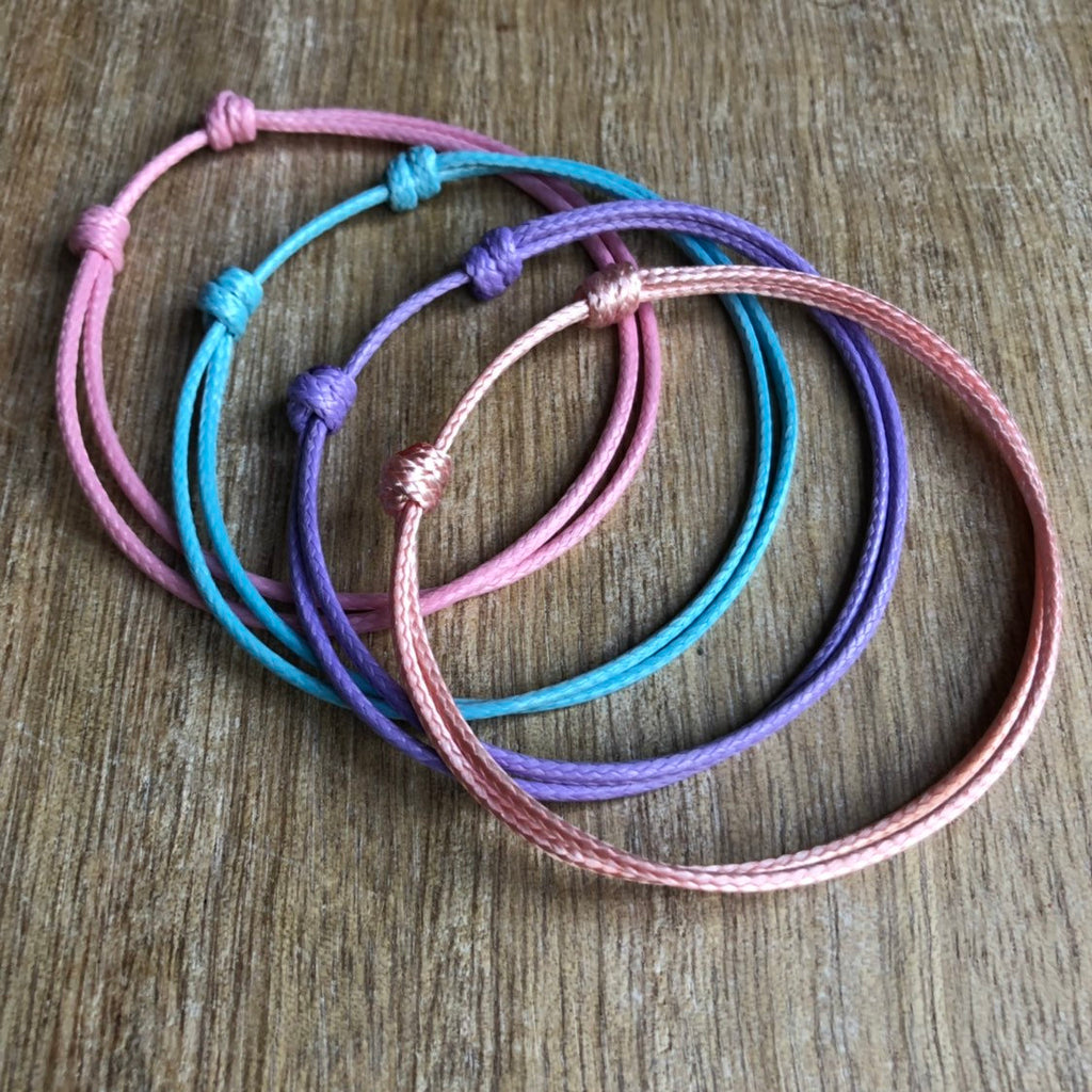 Biscayne Stackable Anklets Pack of 4 Unisex - Fanfarria Handmade Jewelry