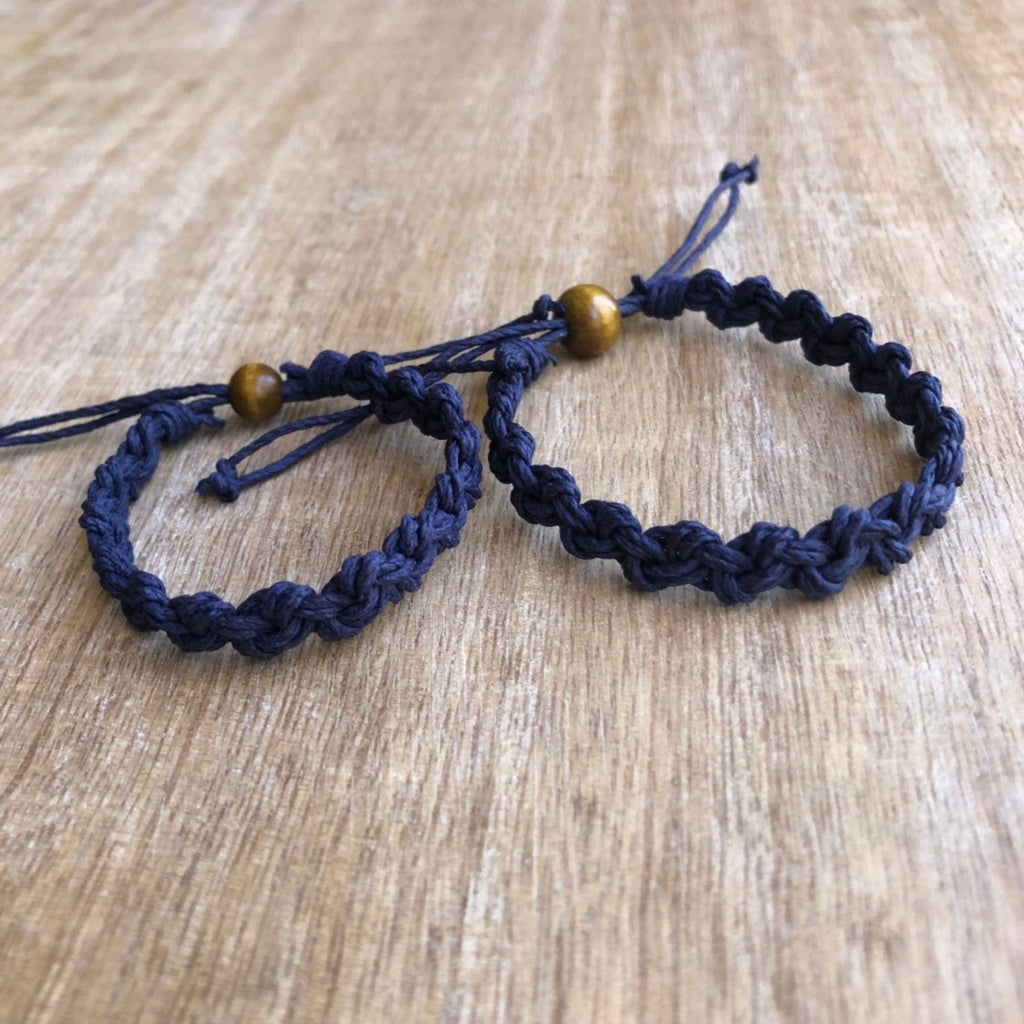 Shell Key, Blue Family Bracelets - Fanfarria Handmade Jewelry