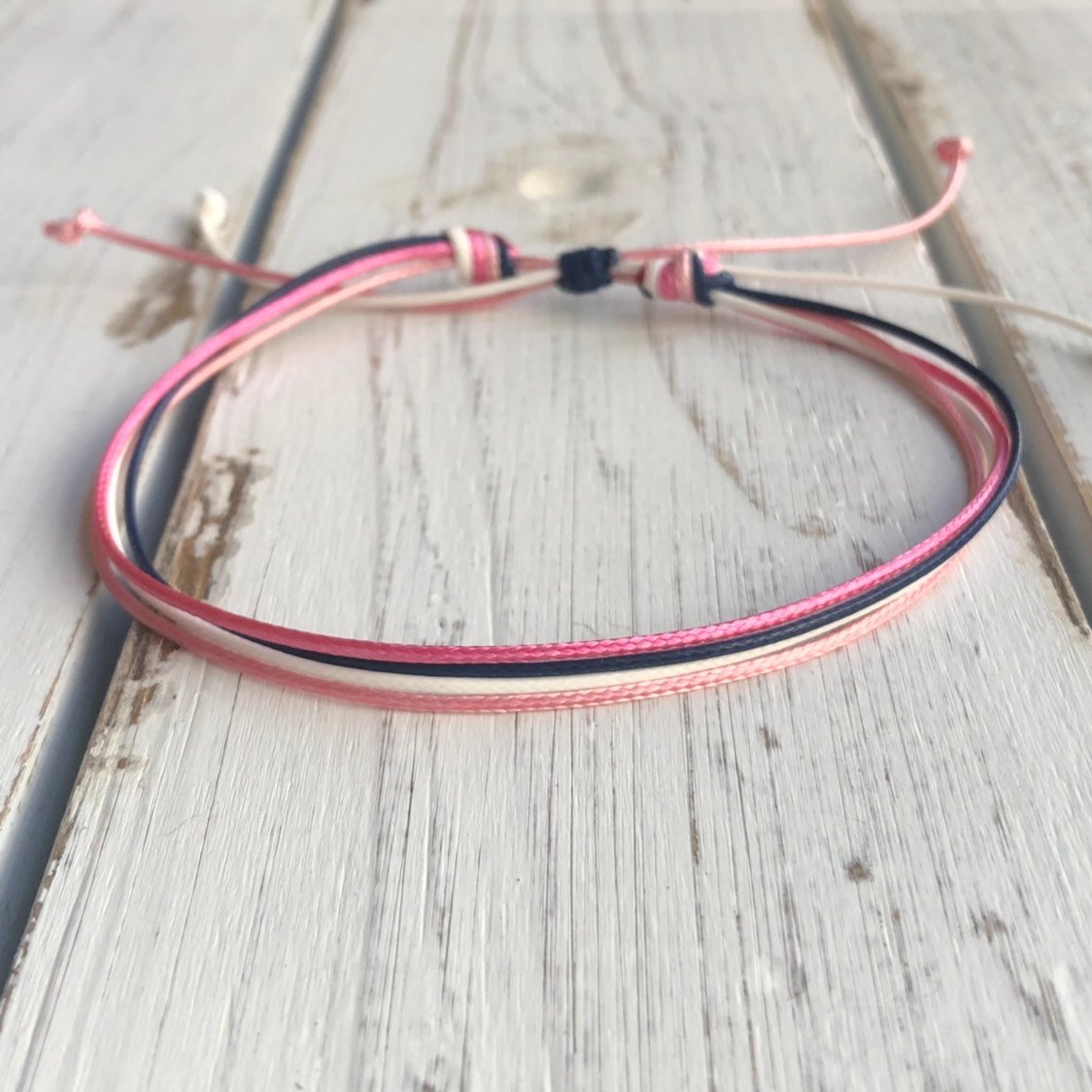 Surfside Tropical String Anklet Bracelet - Fanfarria Handmade Jewelry