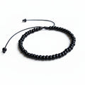 Caladesi, Black Beaded Bracelet Anklet, Man, Woman, Unisex WA001598