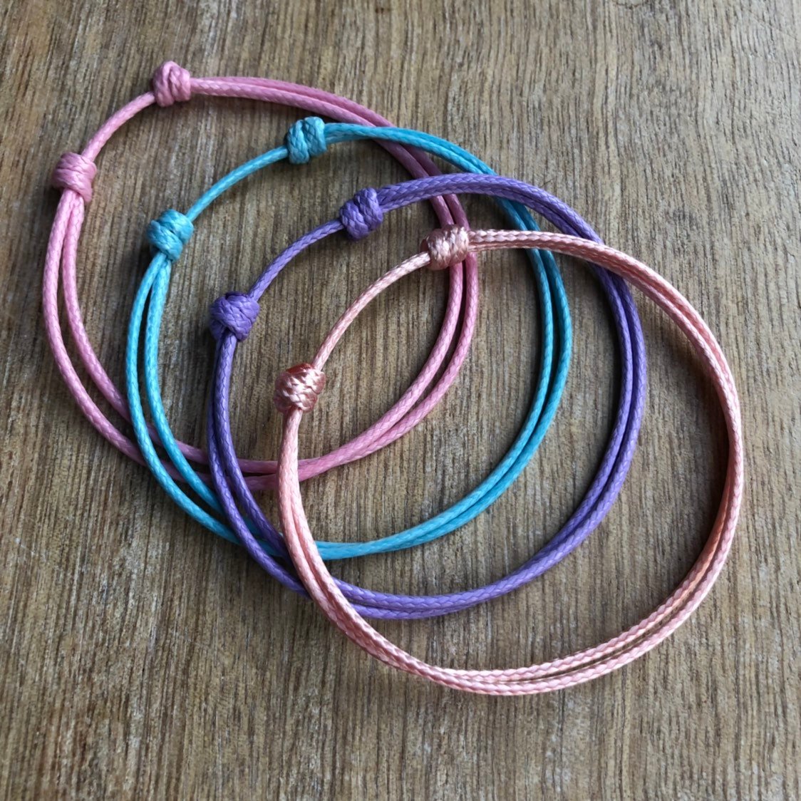 Biscayne Stackable Anklets Pack of 4 Unisex - Fanfarria Handmade Jewelry
