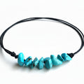 Turquoise Bead Anklet Bracelet - Fanfarria Handmade Jewelry