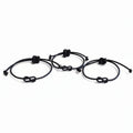 Family Bracelets Dark Brown Leather Matching Bracelets - Fanfarria Handmade Jewelry